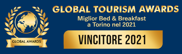 Premio 2021 per il miglior B&B di Torino - Global Tourism award 2021